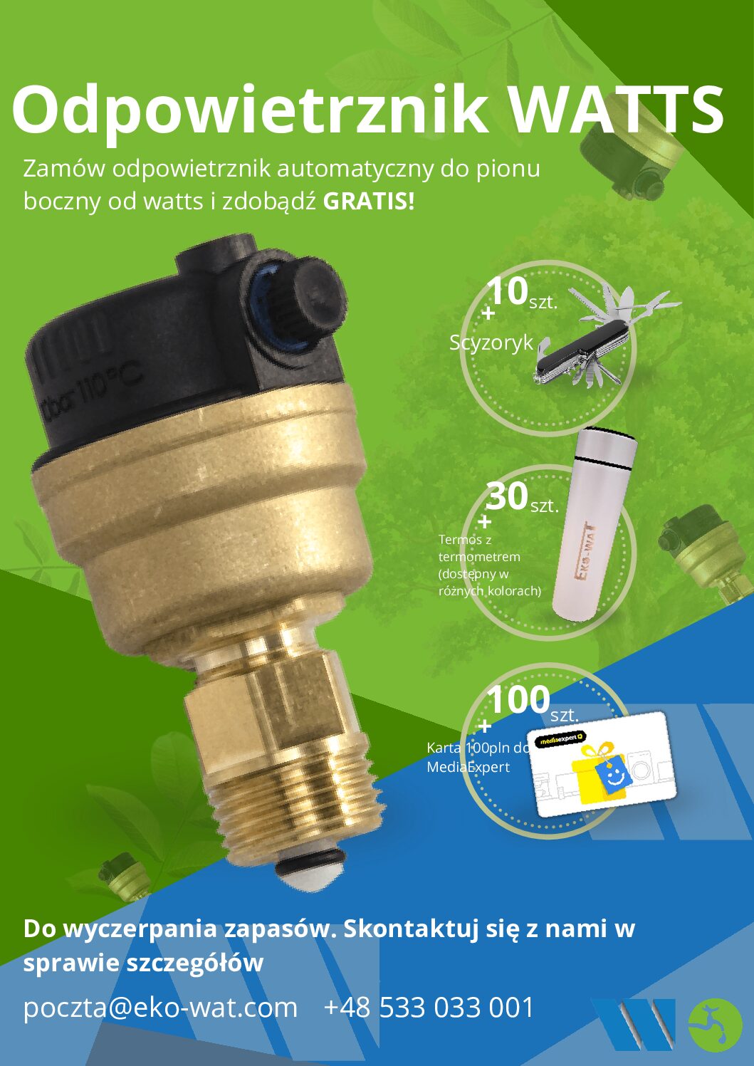 Read more about the article Promocja Odpowietrznik WATTS